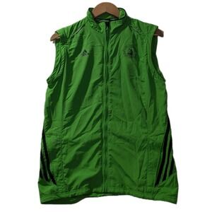 Adidas Boston Marathon 2011 Green ClimaProof Vest Men's S Supernova Reflective